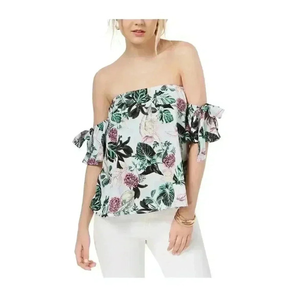 🌸4/$30🌸gypsies  & Moondust | Flower off the shoulder summer top - Picture 7 of 7